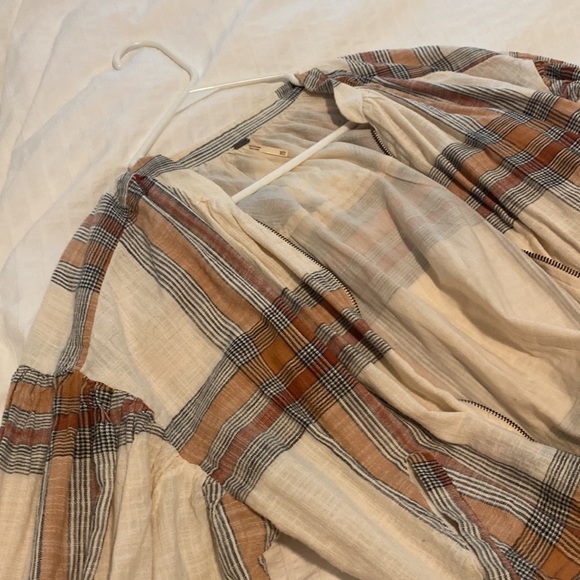 Free People Mattie Plaid Bomber Jacket 